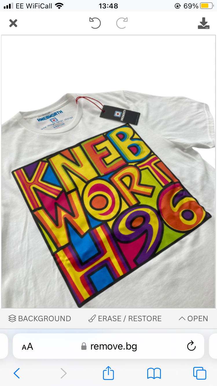 Knebworth 96 Lightweight Tee- White