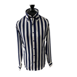 Back in Stock Soon….  Camden Long Sleeve Striped Shirt Navy/White