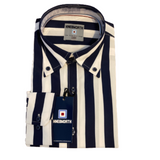 Back in Stock Soon….  Camden Long Sleeve Striped Shirt Navy/White