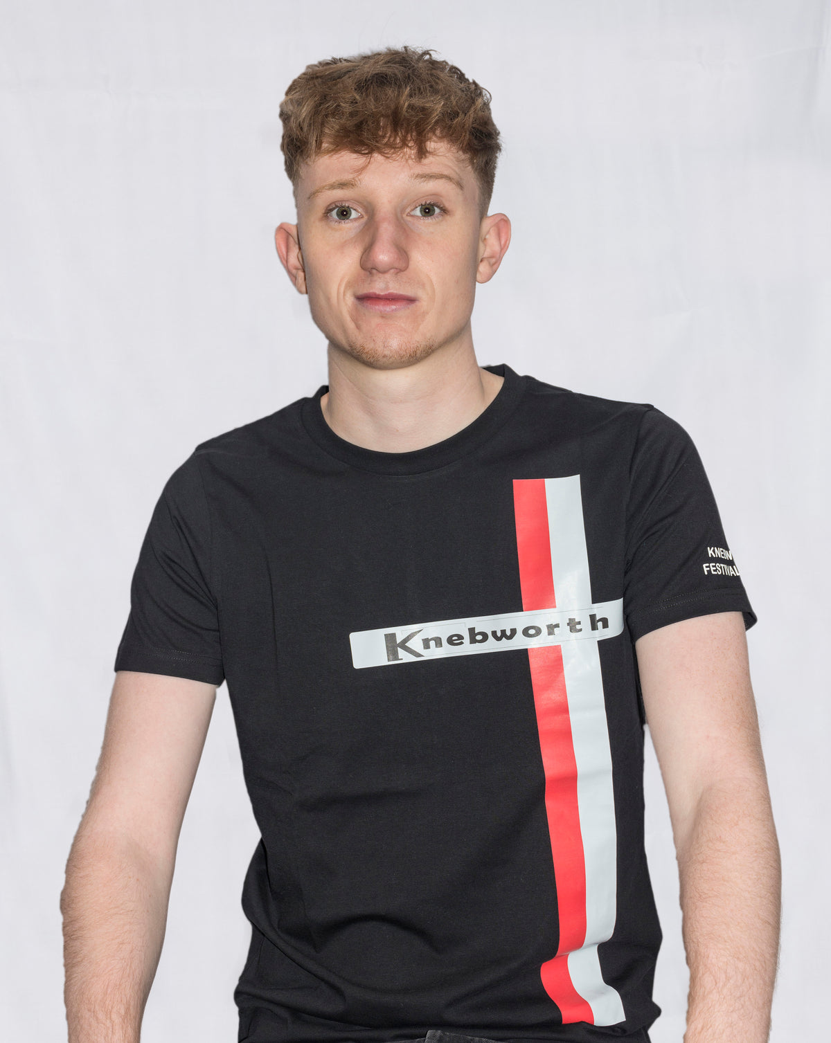 Knebworth Racing Stripe - Mens T Shirts Short Sleeve