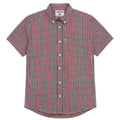 Gingham Short Sleeve Shirt in Red