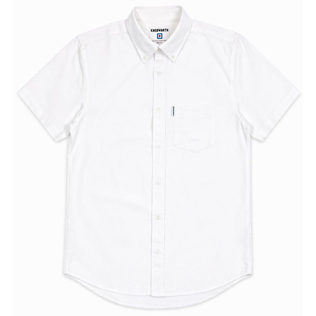 Oxford Short Sleeve Shirt in White