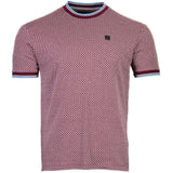 Knebworth Red Jacquard Tee