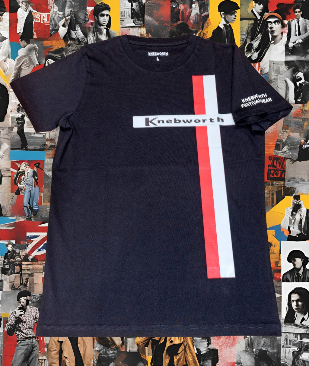 Knebworth Racing Stripe - Mens T Shirts Short Sleeve