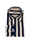 Back in Stock Soon….  Camden Long Sleeve Striped Shirt Navy/White