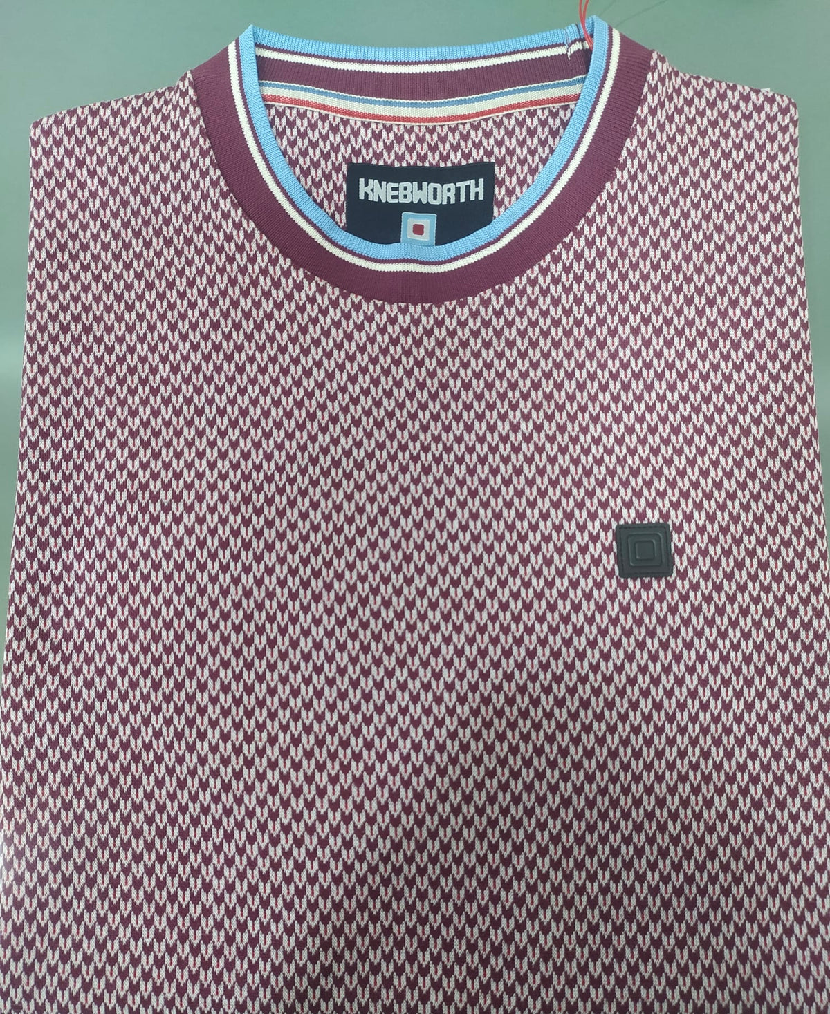 Knebworth Red Jacquard Tee