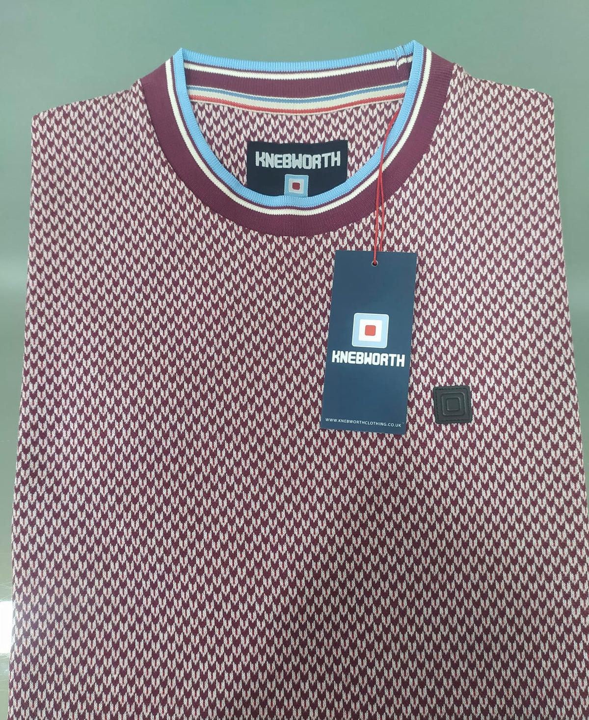 Knebworth Red Jacquard Tee